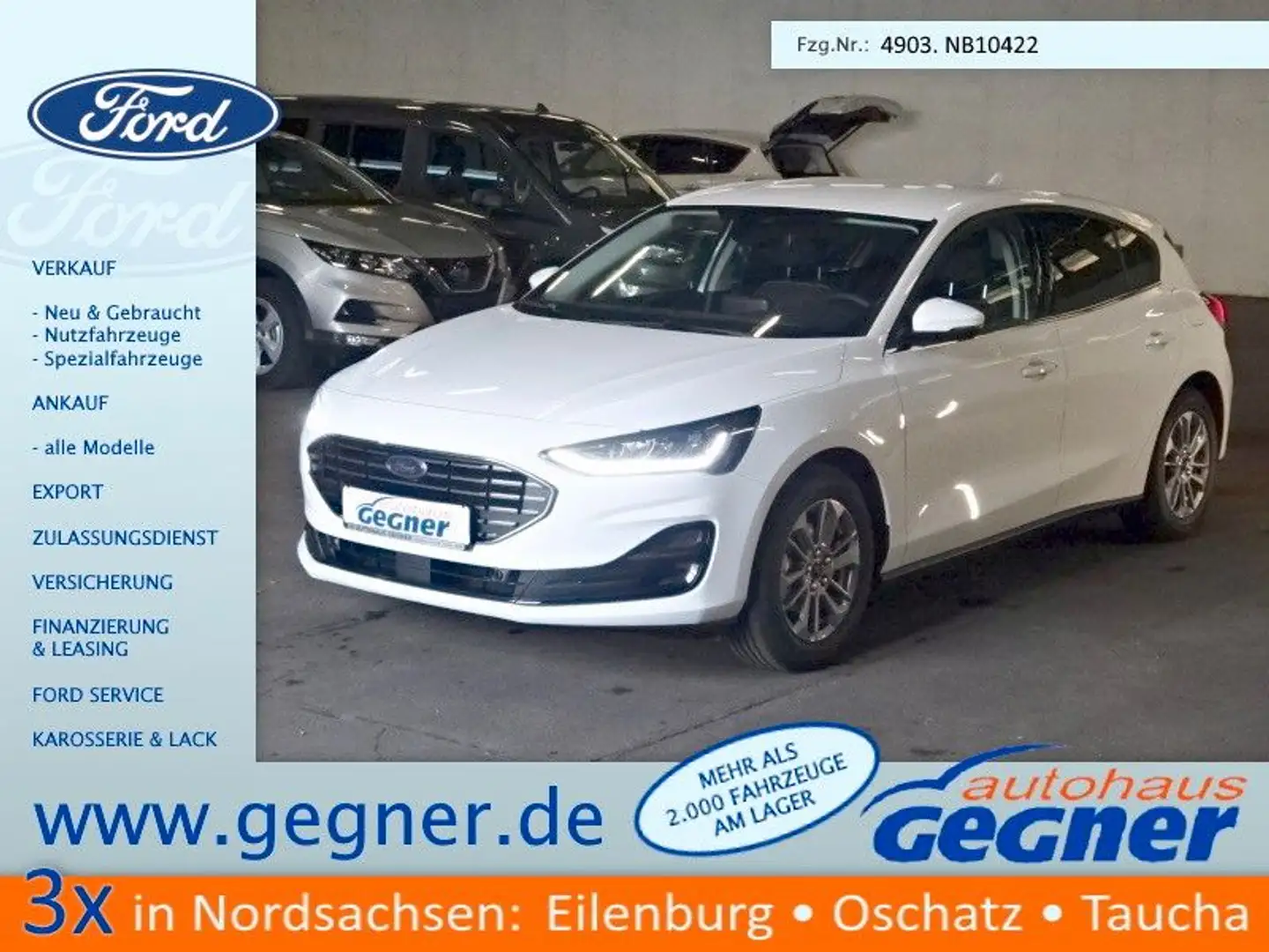 Ford Focus Titanium Style MHEV WiPa Kamera DAB+ Weiß - 1