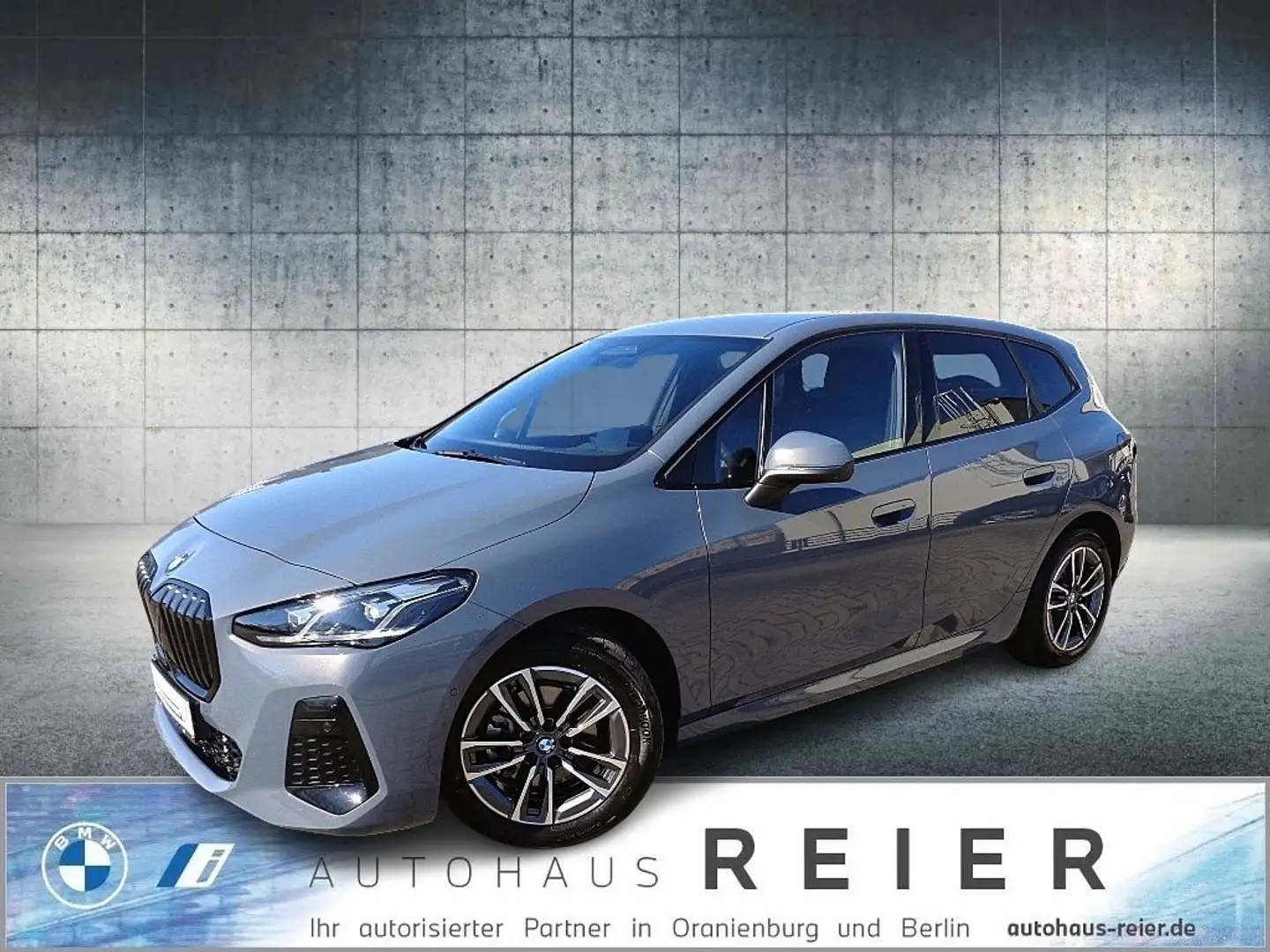 BMW 218 d AT,MSportp.,HUD,HaKa,ACC,el.Sitze,AHK Grau - 1