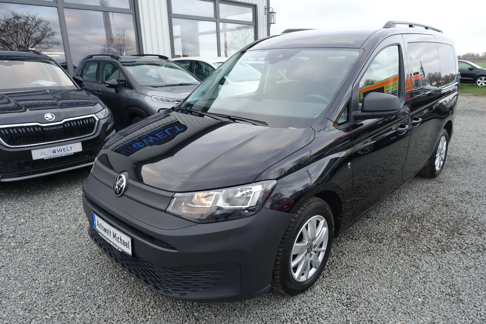 Volkswagen Caddy Maxi 2.0 TDI KLIMA TEMP DAB lück.VWScheckh Schwarz - 2