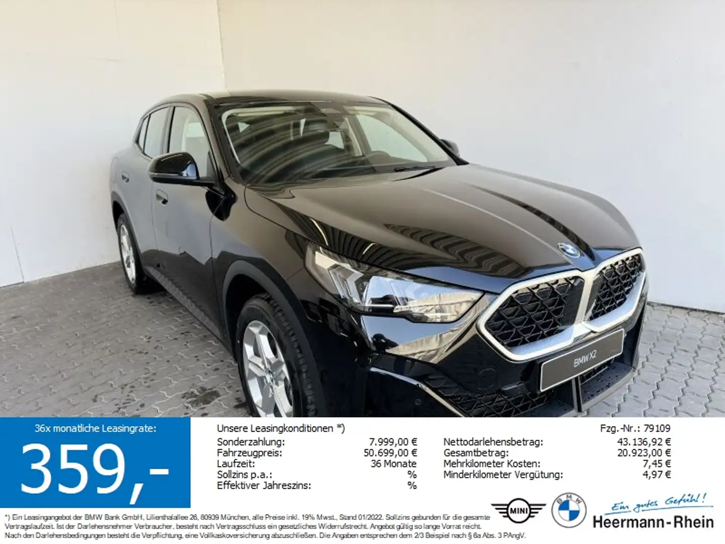 BMW X2 sDrive20d Negru - 1