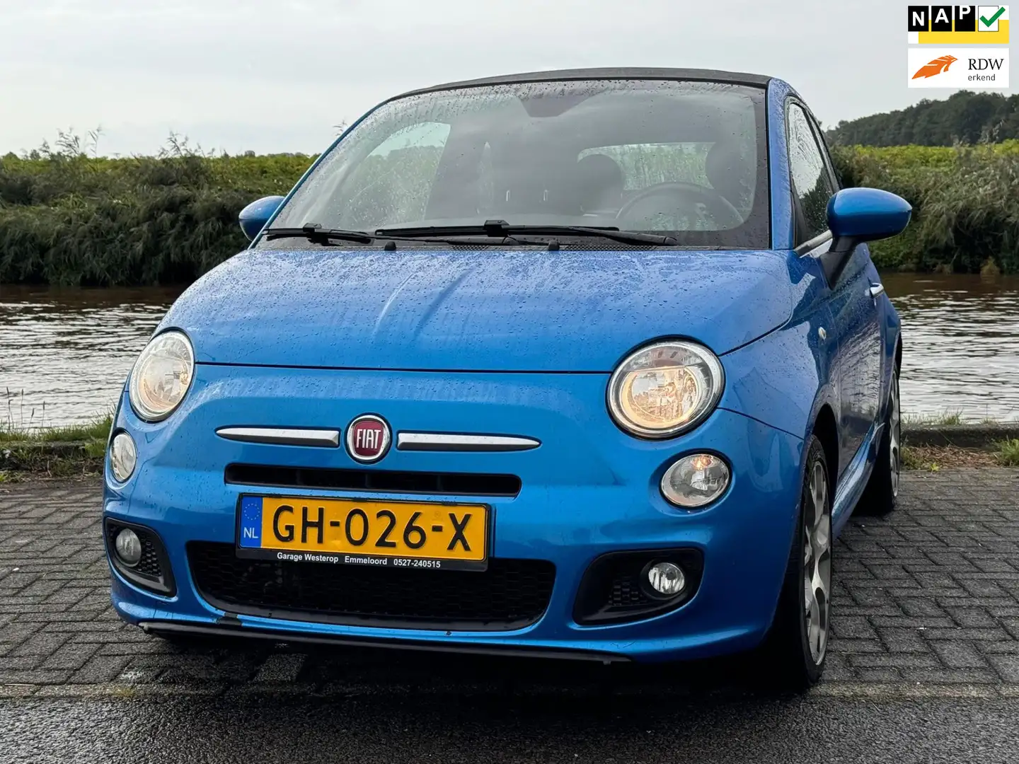 Fiat 500C 0.9 TwinAir Turbo 500S CABRIO / soundsystem Blauw - 1