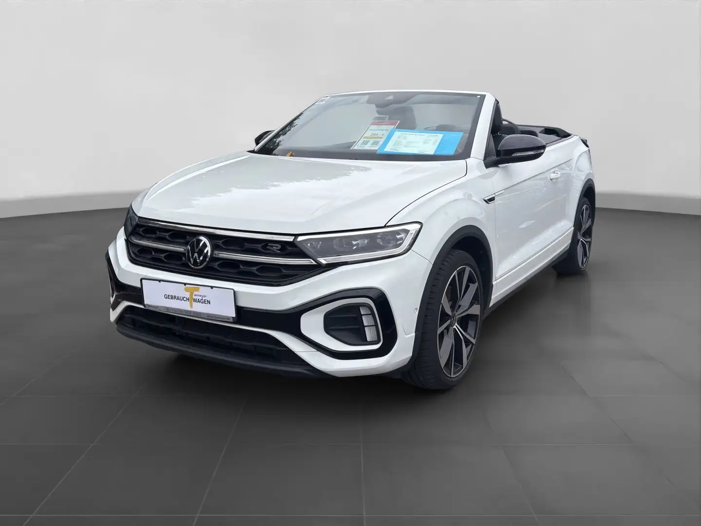 Volkswagen T-Roc Cabrio 1.5 TSI DSG R-LINE LEDER AHK STHZG Weiß - 2