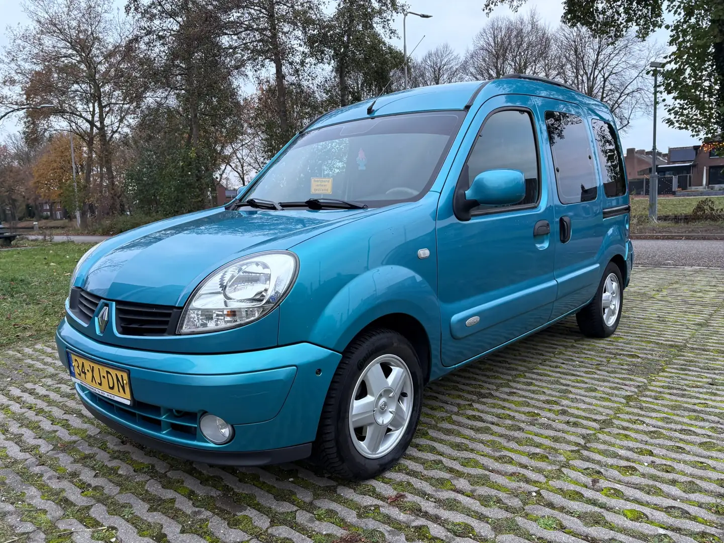 Renault Kangoo 1.6-16V Privilège - G3 - 5 pers. - airco - cruise Blauw - 1