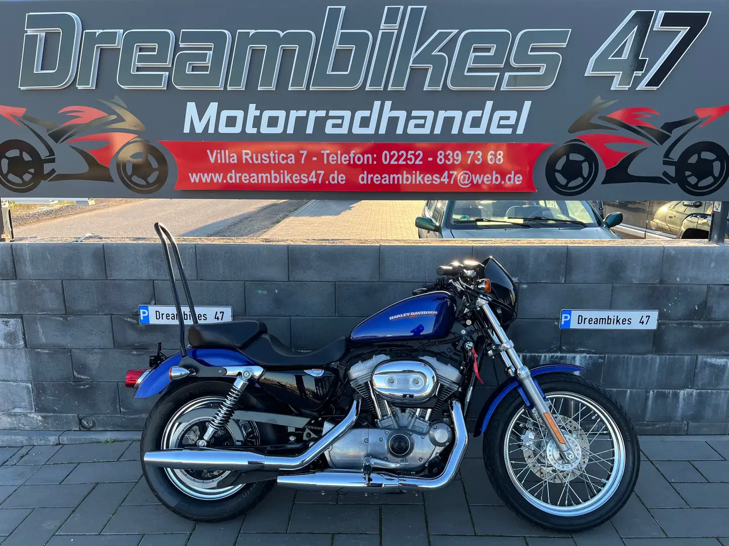 Harley-Davidson Sportster XL 883 **EINSPRITZER**TOP ZUSTAND**HU, INSPEKTION NEU** Blue - 1