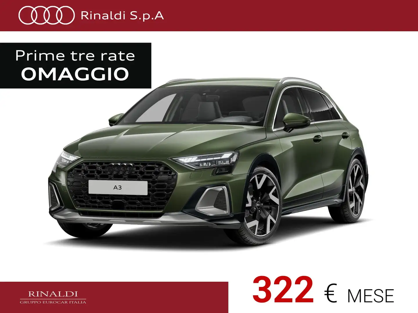 Audi A3 allstreet 35 1.5 tfsi mhev identity contrast s-tro Verde - 1