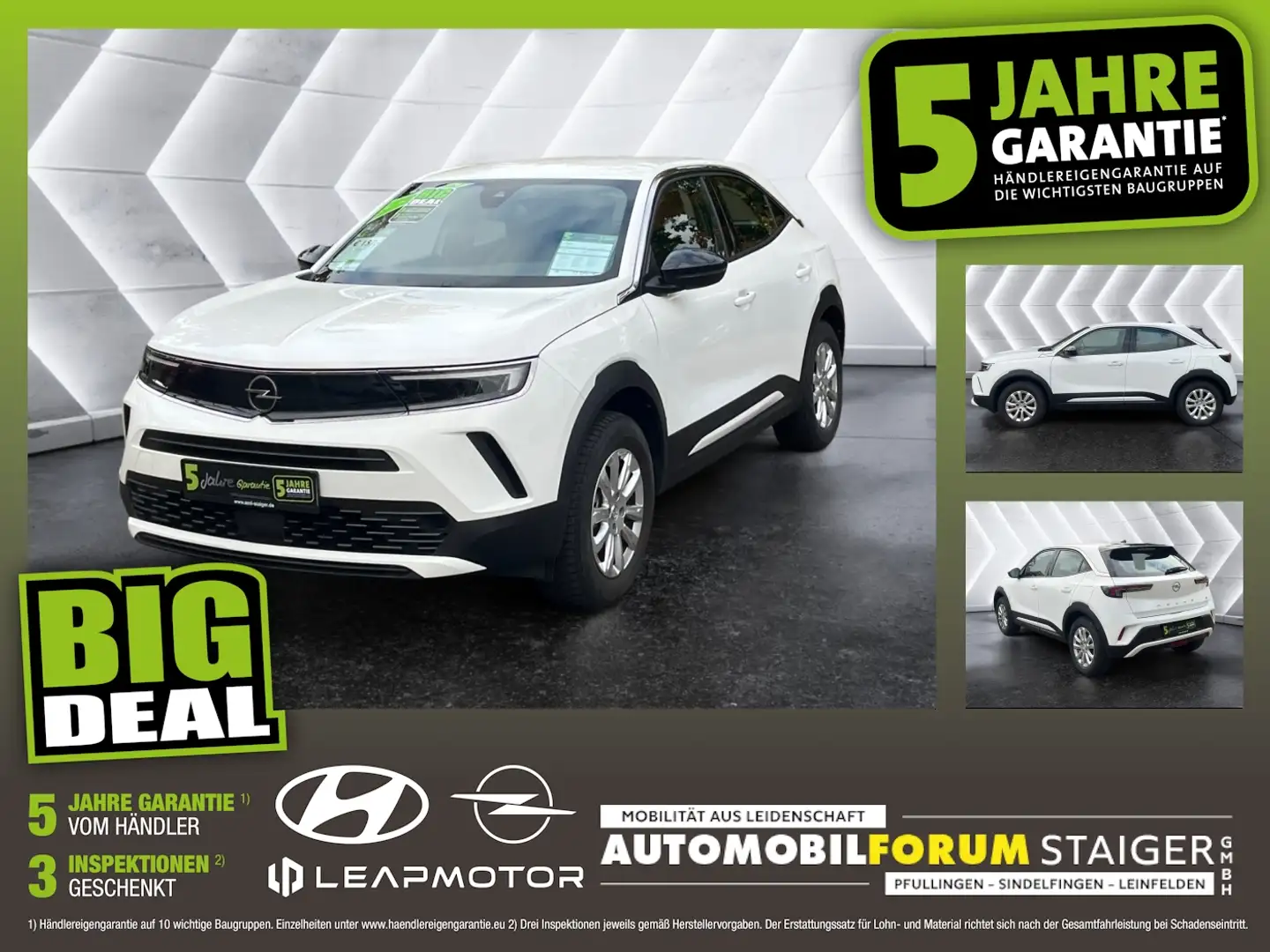 Opel Mokka-E Mokka e Edition AUT DynLicht Fernlichtass. Kam. Weiß - 1
