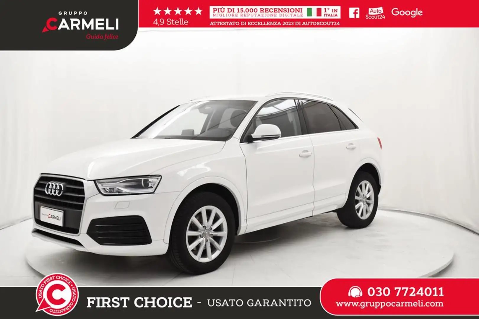 Audi Q3 2.0 tdi Business 120cv s-tronic Bianco - 1