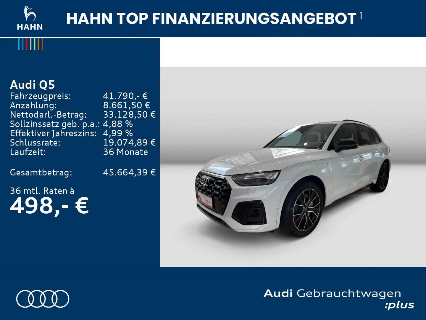 Audi Q5 50TFSIe quattro S-trnc S-line Matrix HUD AHK Weiß - 2