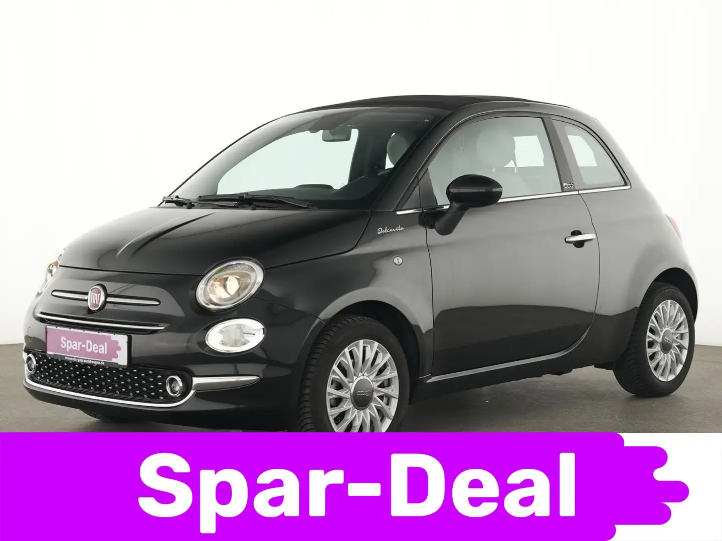 Fiat 500C Dolcevita Sportsitze|Einparkhilfe|CarPlay Schwarz - 1
