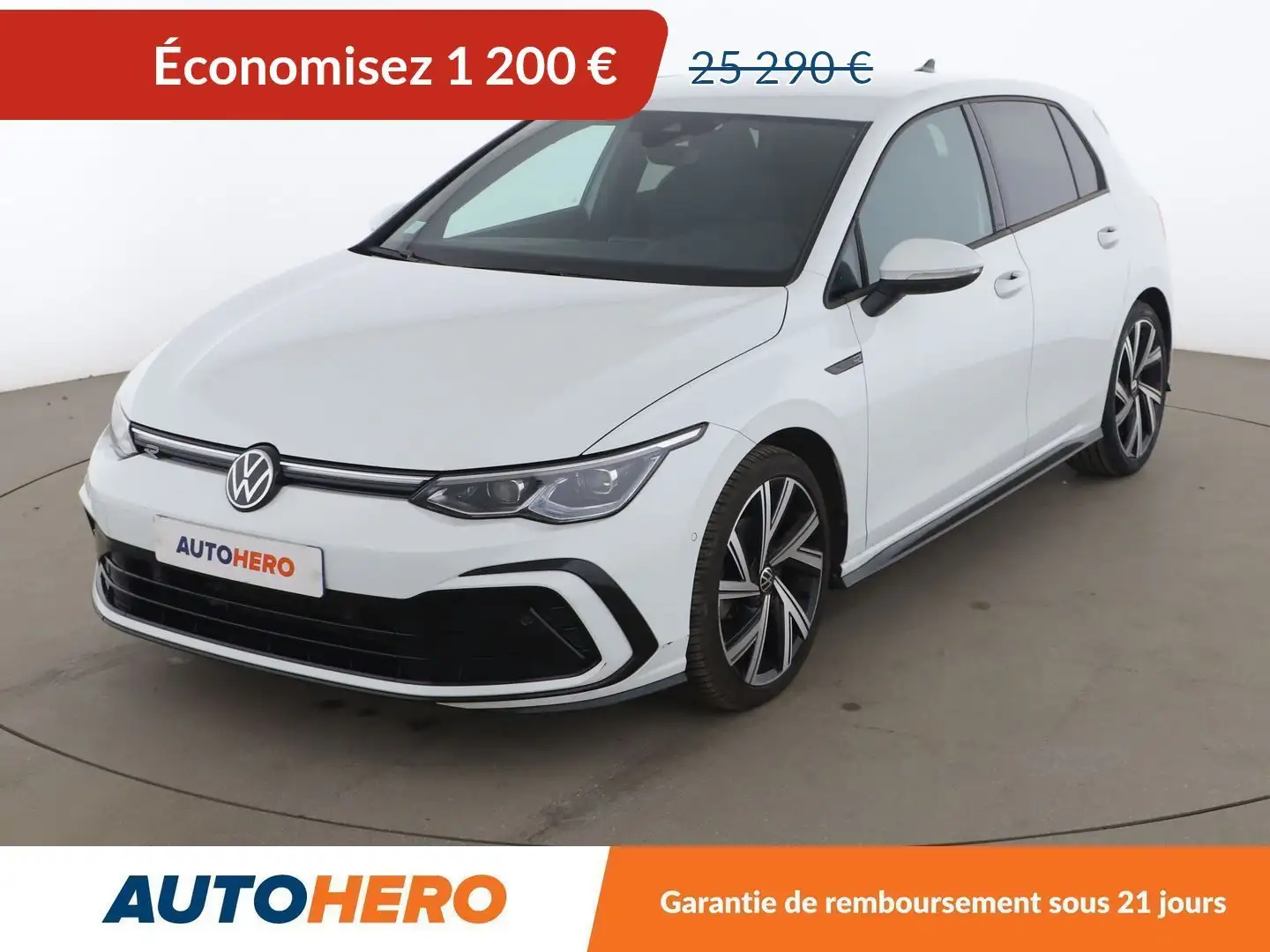 Volkswagen Golf 1.5 eTSI OPF R-Line 1st DSG7 Blanc - 1