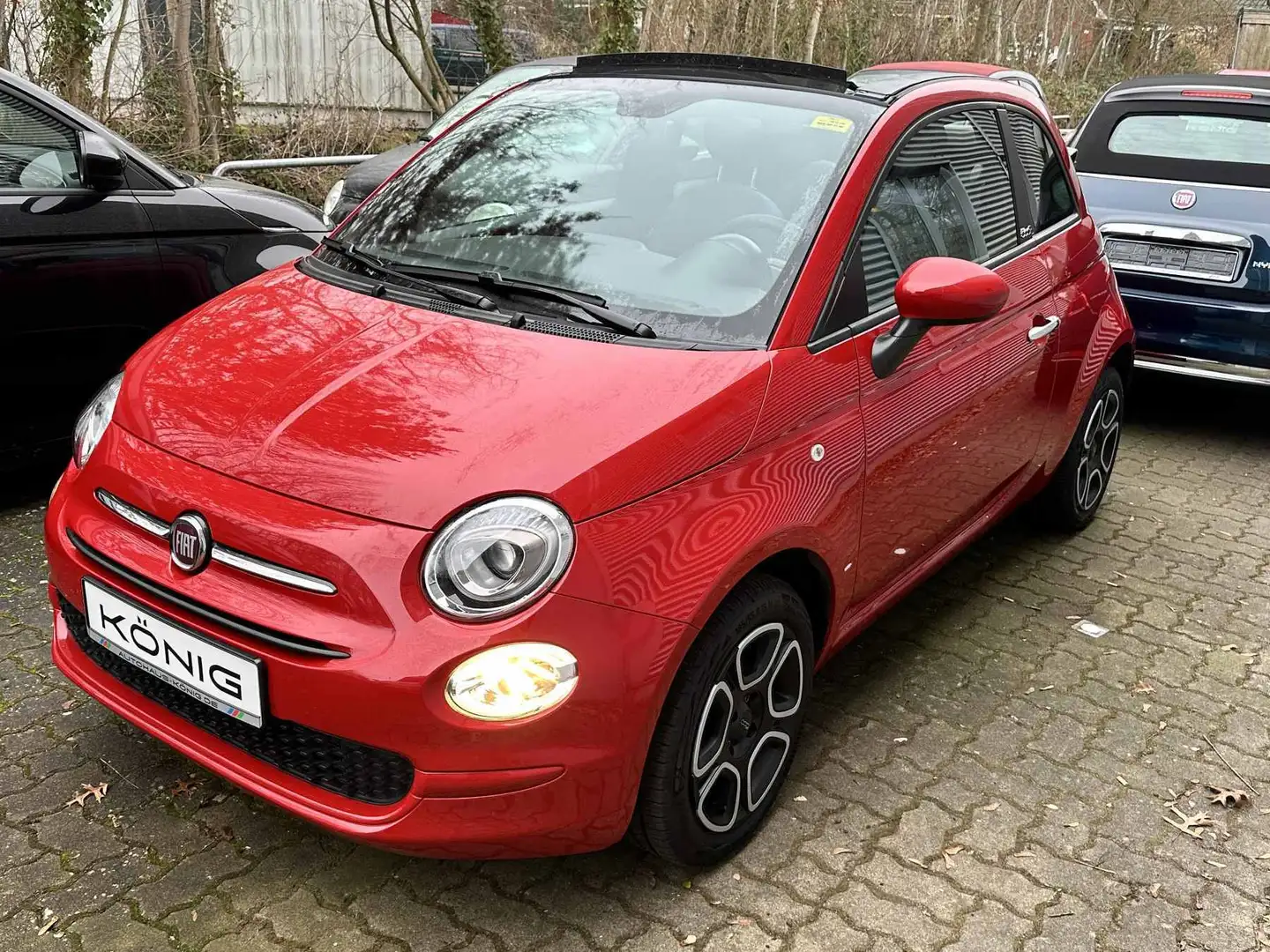 Fiat 500C Cabrio Club 1.0 70PS Klima PDC Radio Rosso - 1