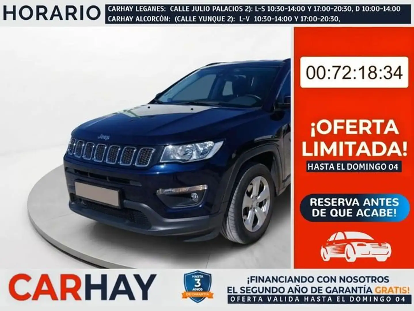 Jeep Compass 1.4 Multiair Longitude 4x2 103kW Azul - 1