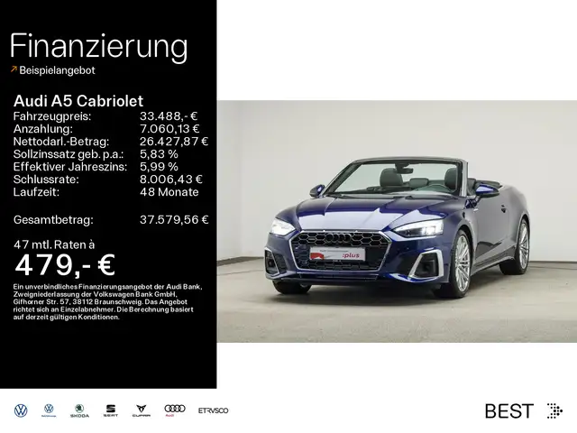 Audi A5 Cabrio S line 45 TFSI qu. Assist, Matrix, HUD