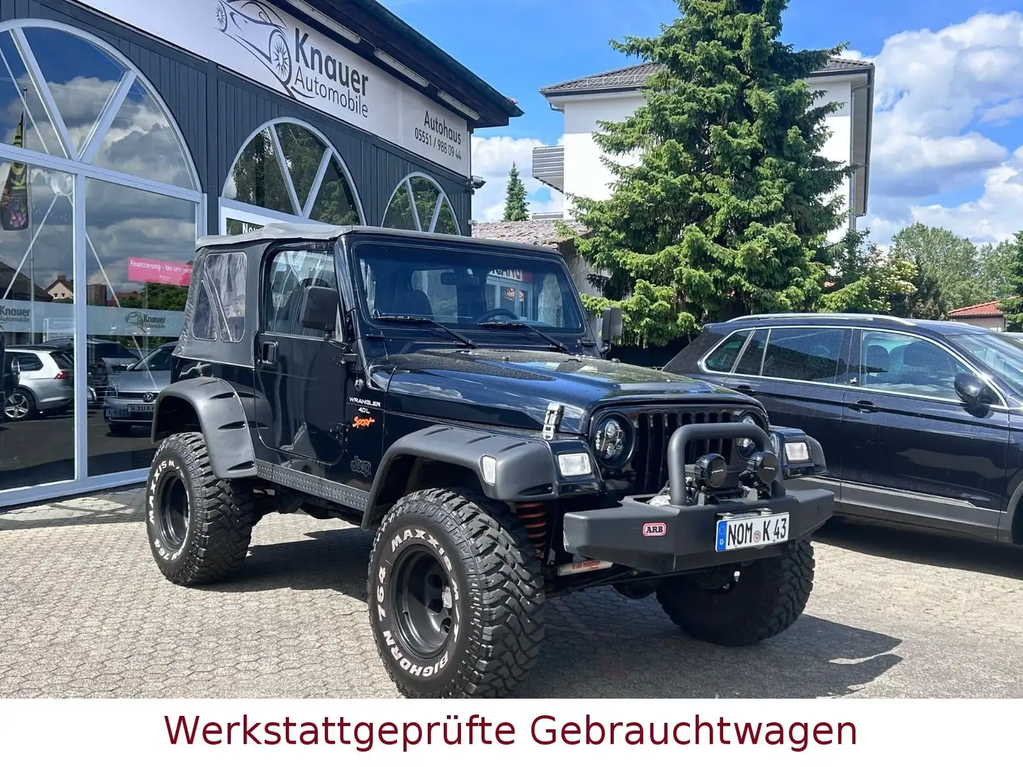 Jeep Wrangler 4.0l Cabrio Sport*4x4*Seilwinde* Noir - 1
