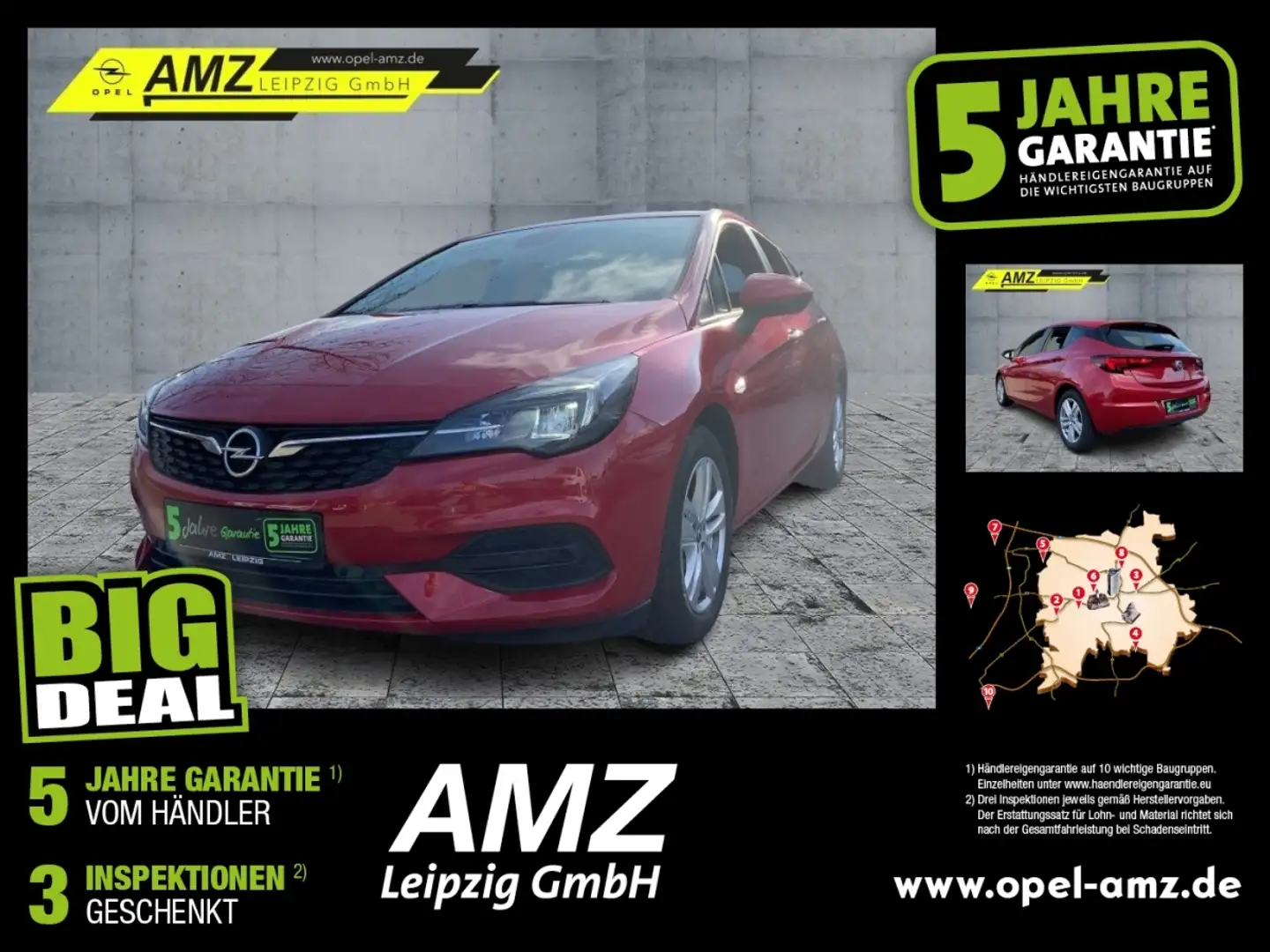 Opel Astra K 1.2 Turbo Edition *wenig Kilometer* Rood - 1