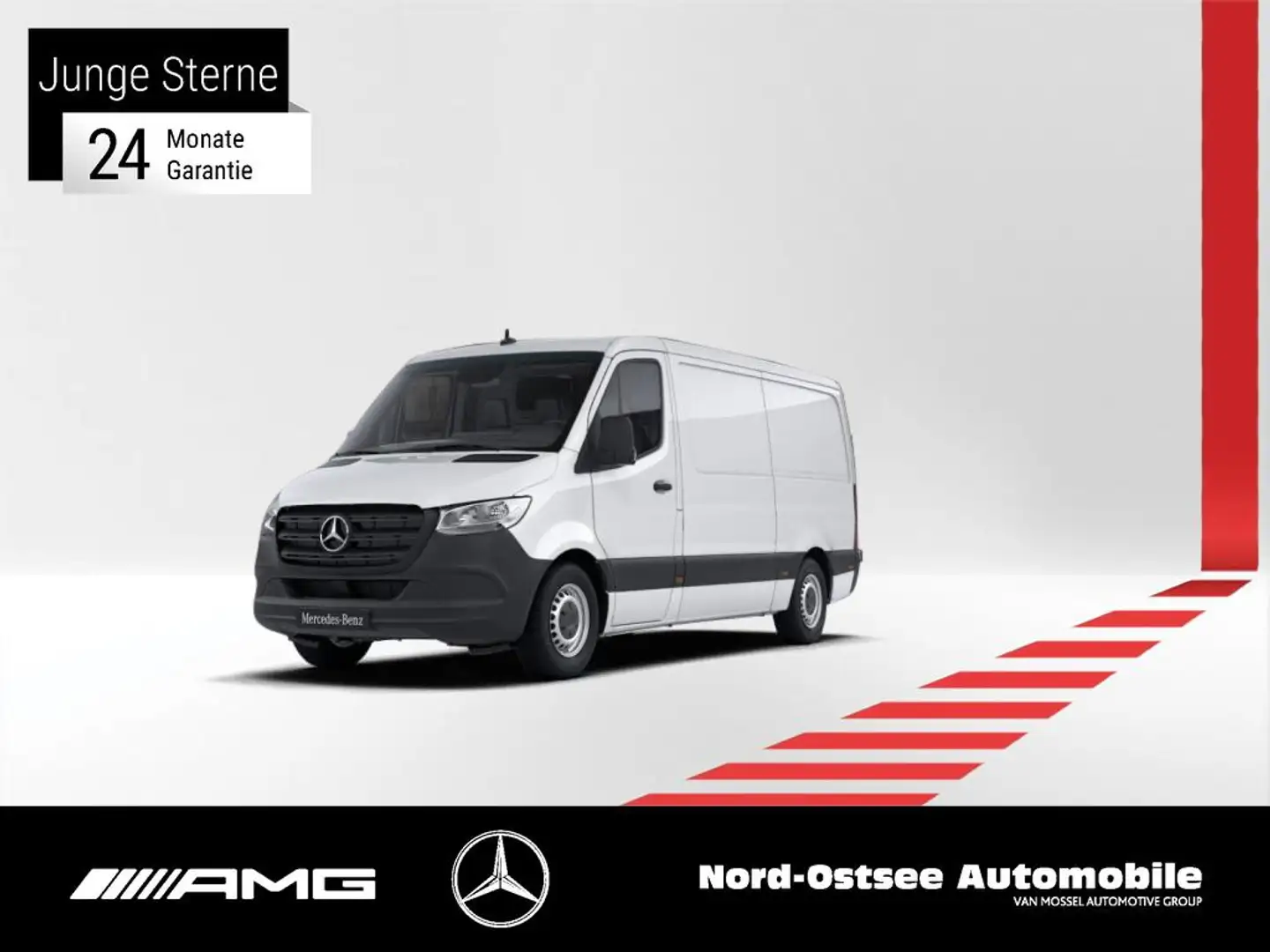 Mercedes-Benz Sprinter 316 L2H1 MBUX 10" KLIMA NAVI KAMERA AHK Blanc - 1