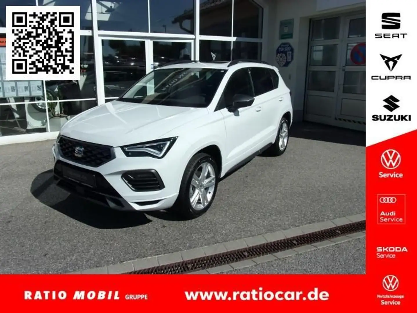SEAT Ateca ATECA FR 1.5 TSI DSG NAVI PANORAMADACH SITZHEIZ. Weiß - 1