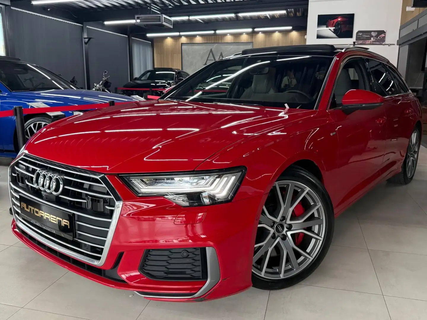 Audi A6 2.0 TFSI e S-Line Quattro*HD-MATRIX LED*PANO* Roşu - 2