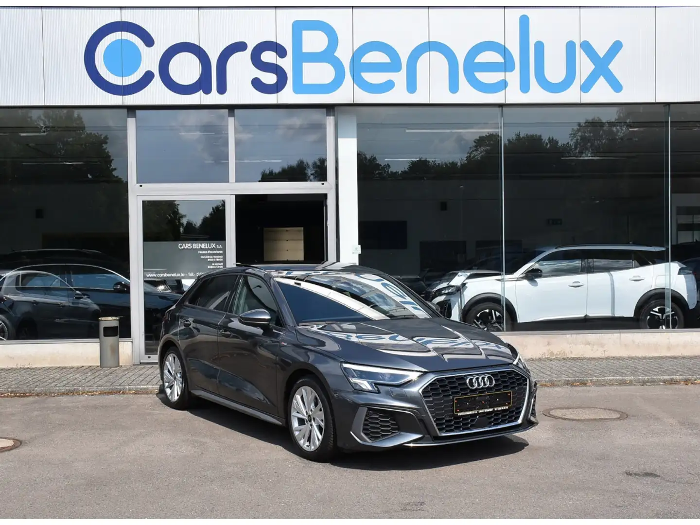 Audi A3 Sportback 35 TFSI S-Line TO CUIR GPS LANE PARK CAM Gris - 1