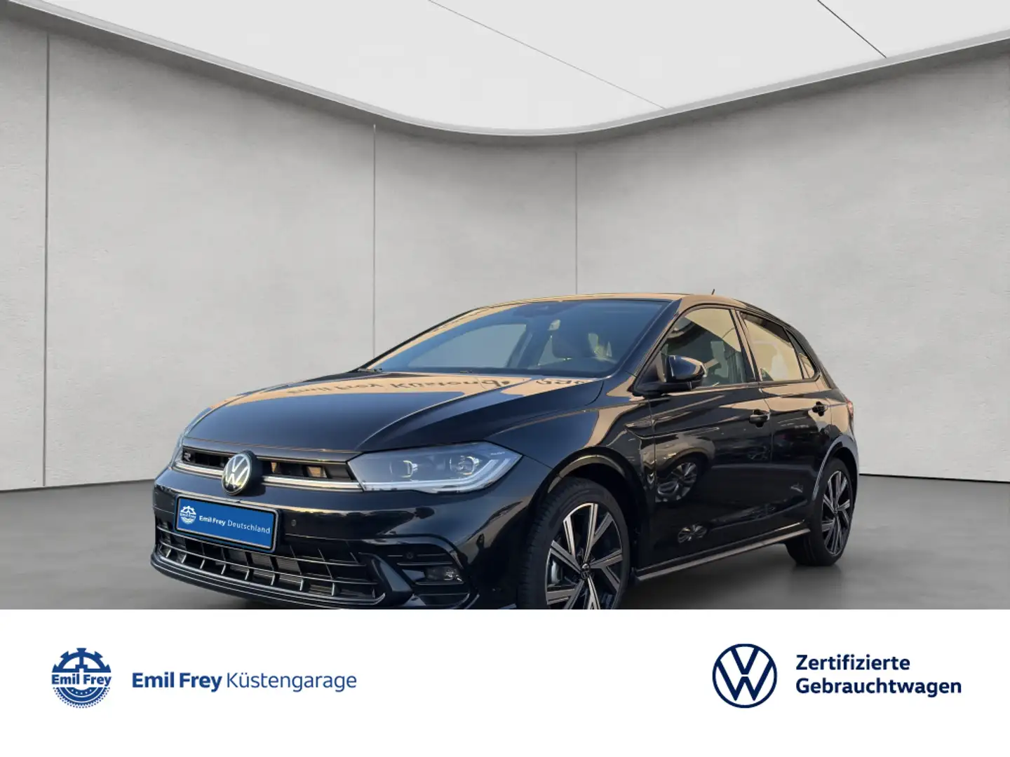 Volkswagen Polo R-Line 1.0l TSI DSG KLIMA ACC NAVI RFK Schwarz - 1