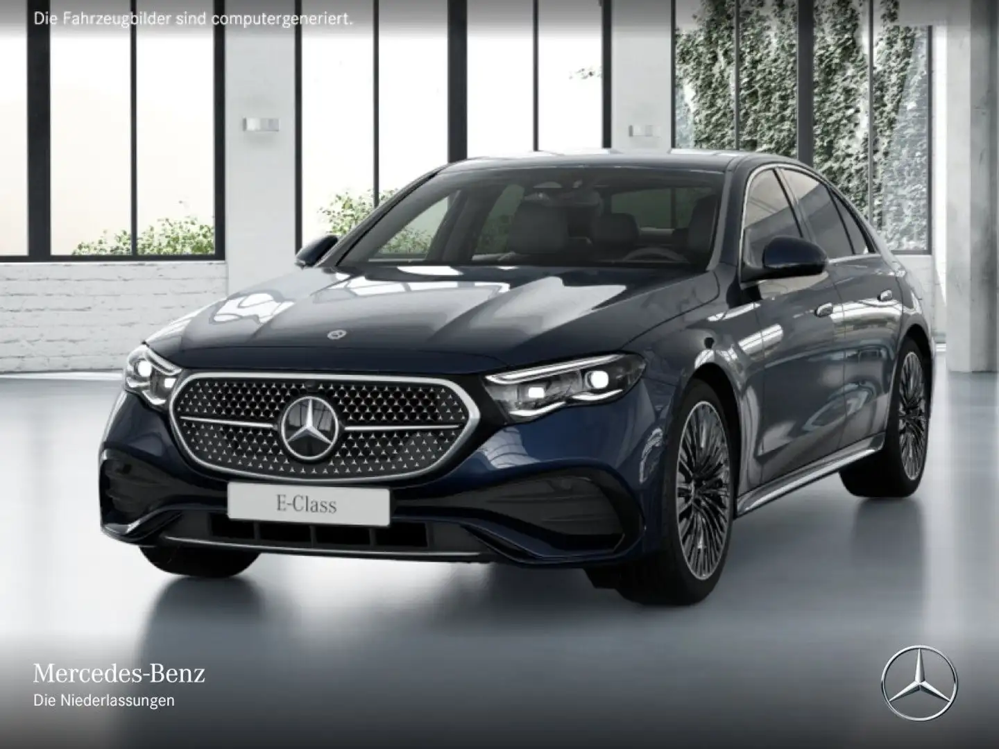 Mercedes-Benz E 300 e AMG 360° Distr. Sitzklima Spurhalt-Ass PTS Blau - 2