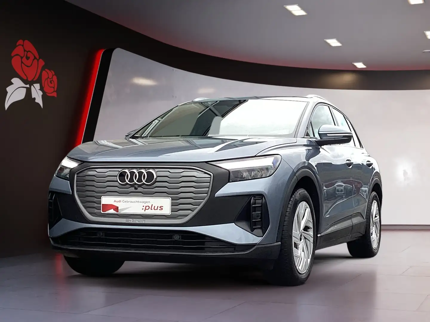 Audi Q4 e-tron 40 Navi SHZ APS GRA Blauw - 2