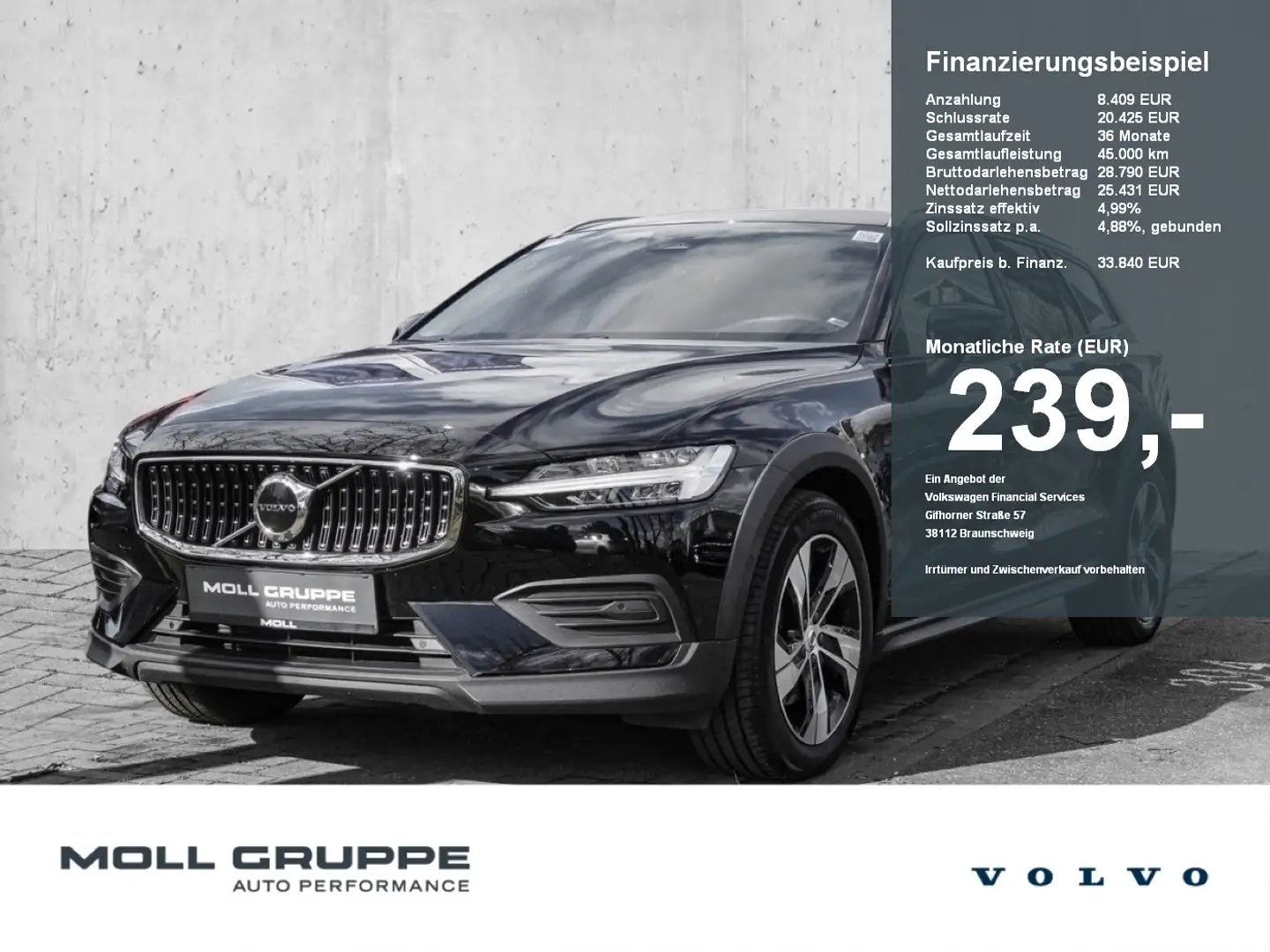 Volvo V60 Cross Country B4 AWD Plus Sthz. LED Negru - 1