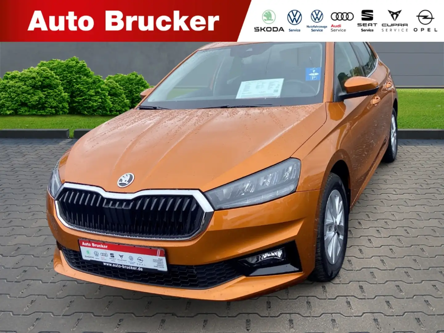 Skoda Fabia Style 1.0 TSI+Alufelgen+Klimaautomatik+Sitzheizung Orange - 1