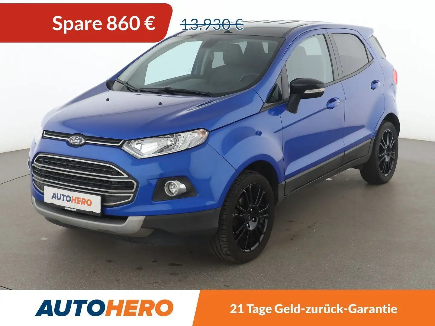 Ford EcoSport 1.0 EcoBoost S*PDC*SHZ*KLIMA*TEMPO*GARANTIE* Blau - 1
