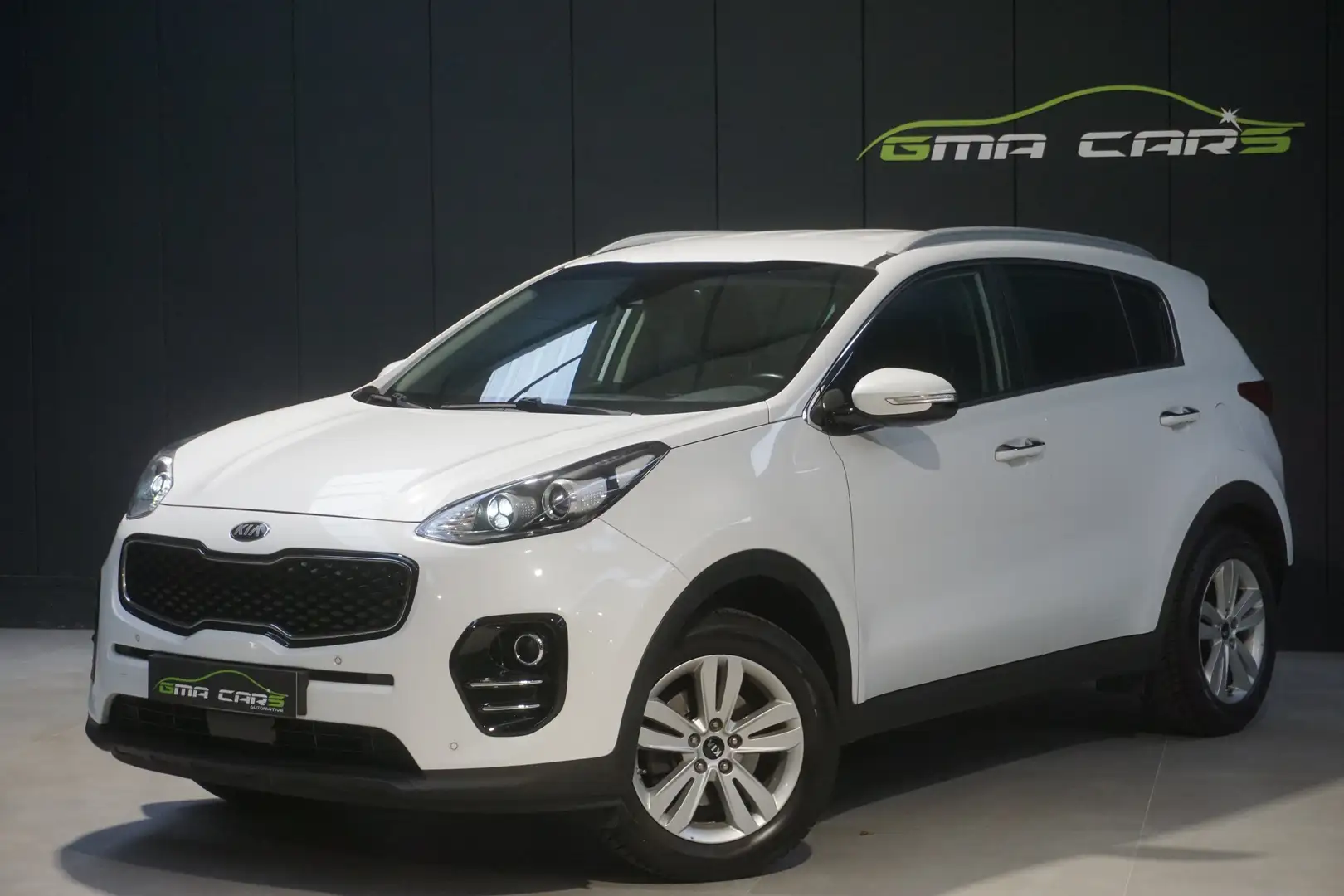 Kia Sportage 1.6i 2WD Benzine Airco-Navi-PDC-Leder-Cam-Garantie Wit - 1