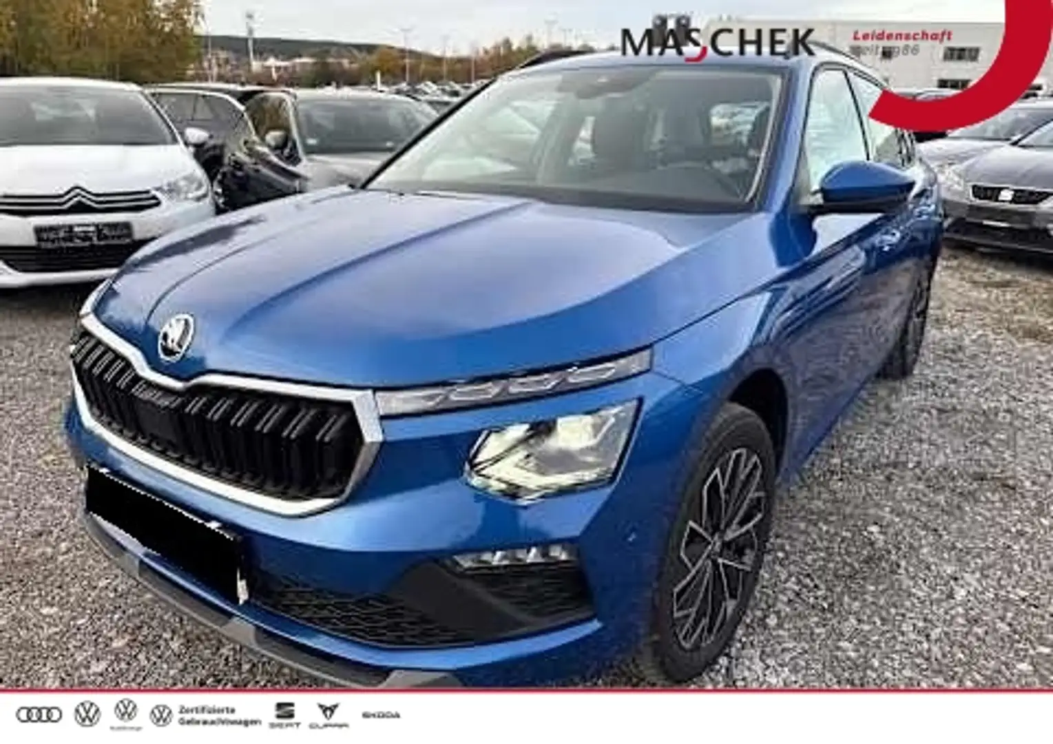 Skoda Kamiq Selection 1.5 TSI DSG AHK Matrix RearView Sitzh. A Blau - 1