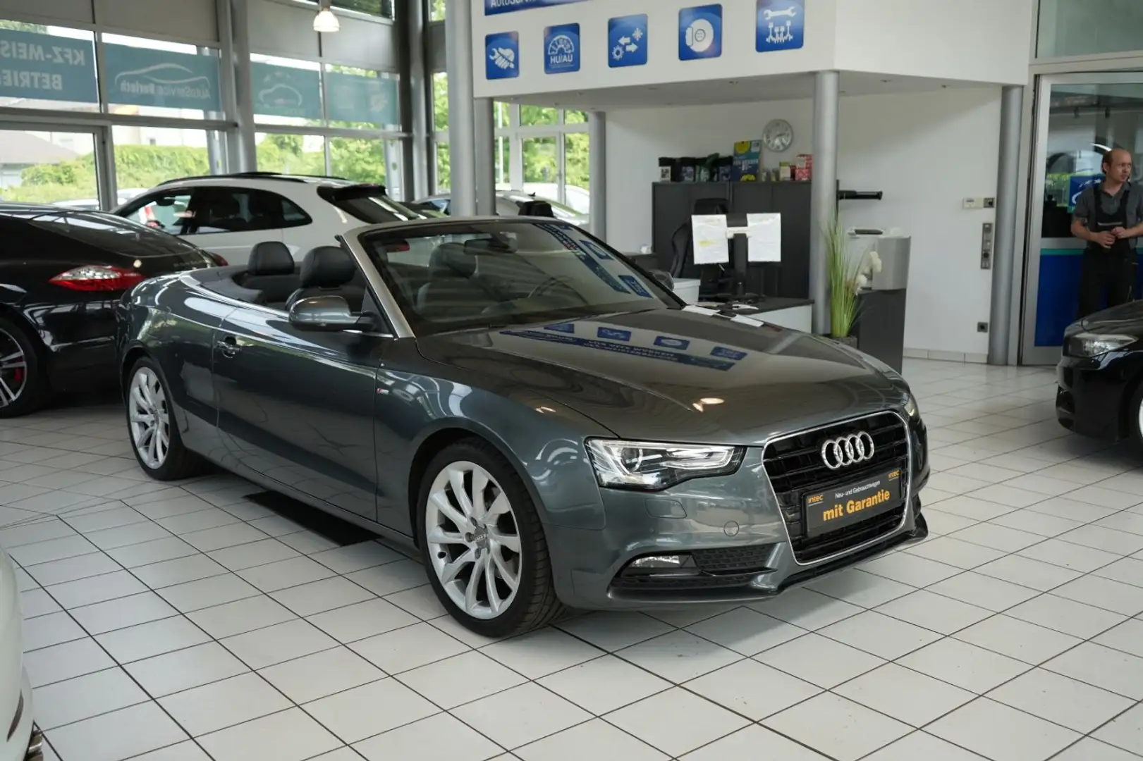Audi A5 Cabriolet 1.8 TFSI S-Line Gris - 1