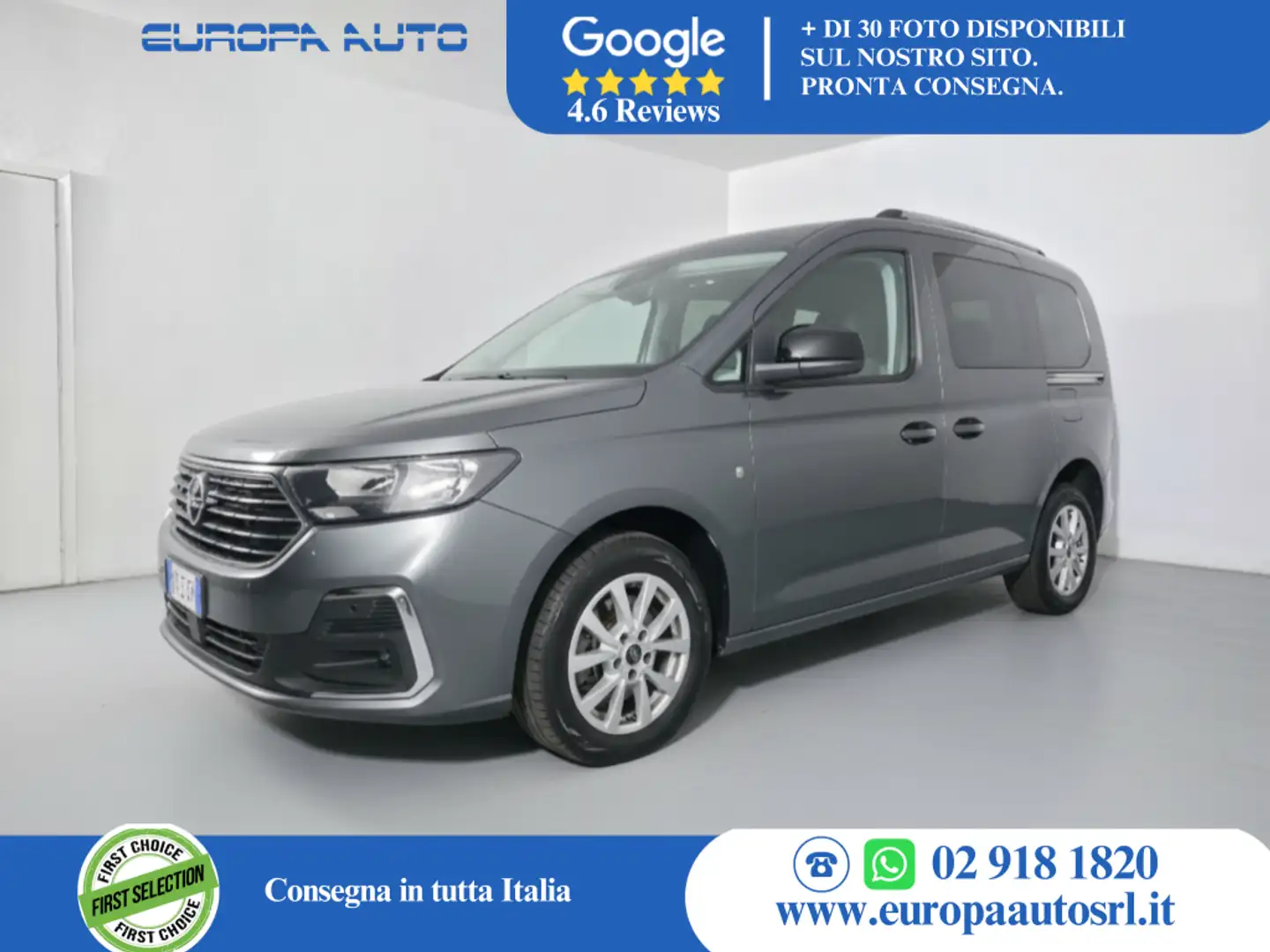 Ford Tourneo Connect 2.0 EcoBlue 122 CV Gris - 1
