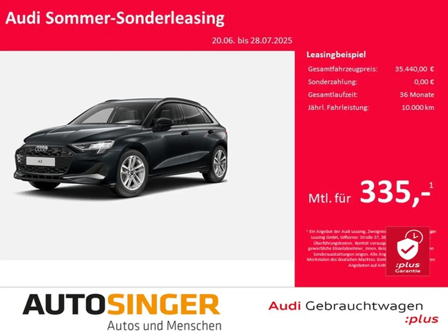 Audi A3 Sportback advanced 35 TFSI *NAV*AHK*ACC*R-CAM Grau - 1
