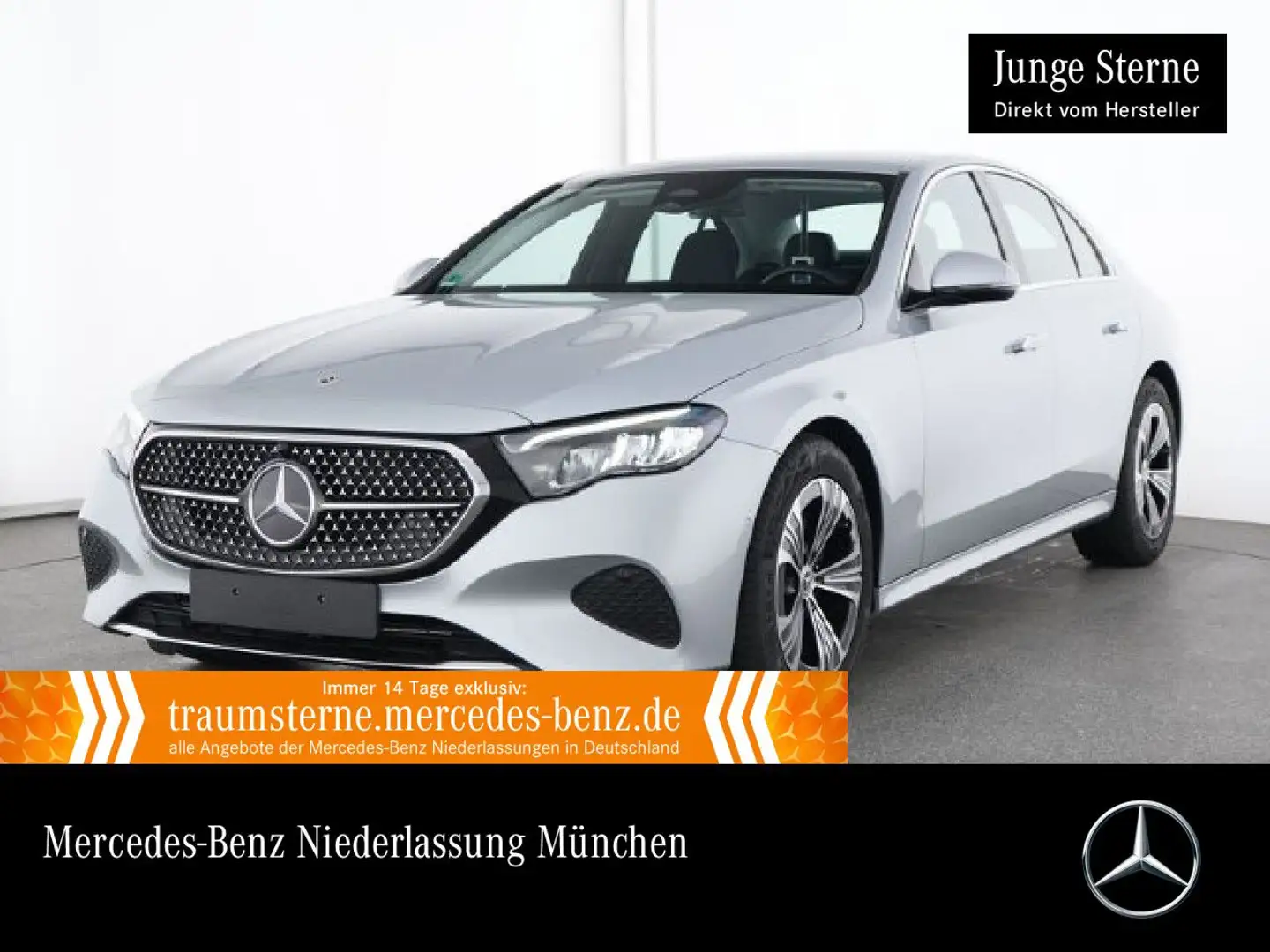 Mercedes-Benz E 220 d Avantgarde Distr. LED AHK Kamera Totwinkel Argent - 1