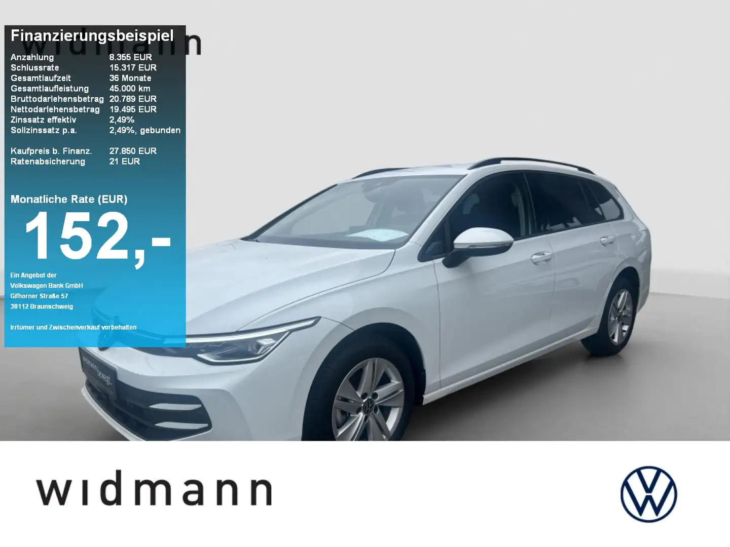 Volkswagen Golf Variant 1.5 TSI DSG Standheizung Weiß - 1