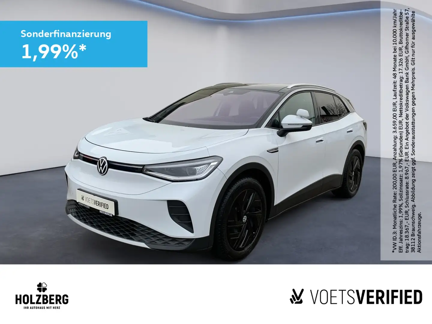 Volkswagen ID.4 Pro Performance 150 kW MATRIX+PANO+AHK+HUD Weiß - 1