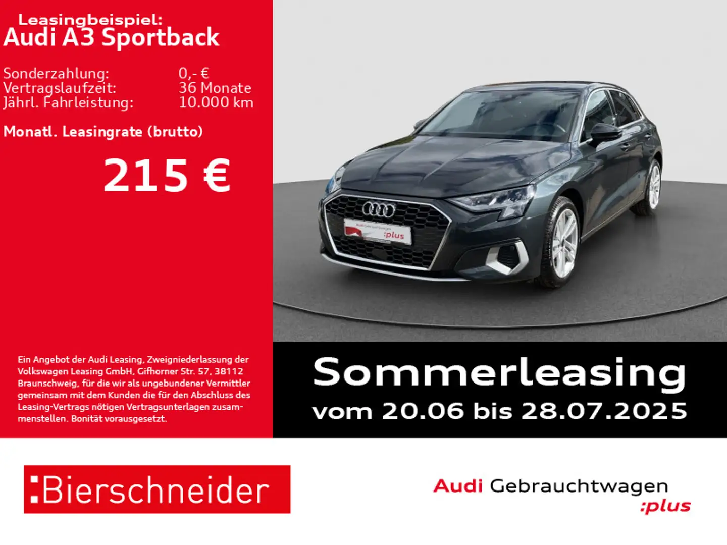 Audi A3 30 TFSI advanced NAVI 17 ZOLL DAB L Grijs - 1