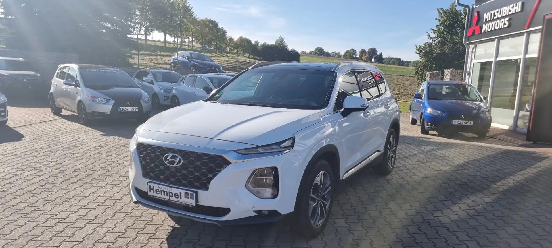 Hyundai SANTA FE 2.2 CRDI Premium 4WD AHZV PANO LEDER Blanc - 1