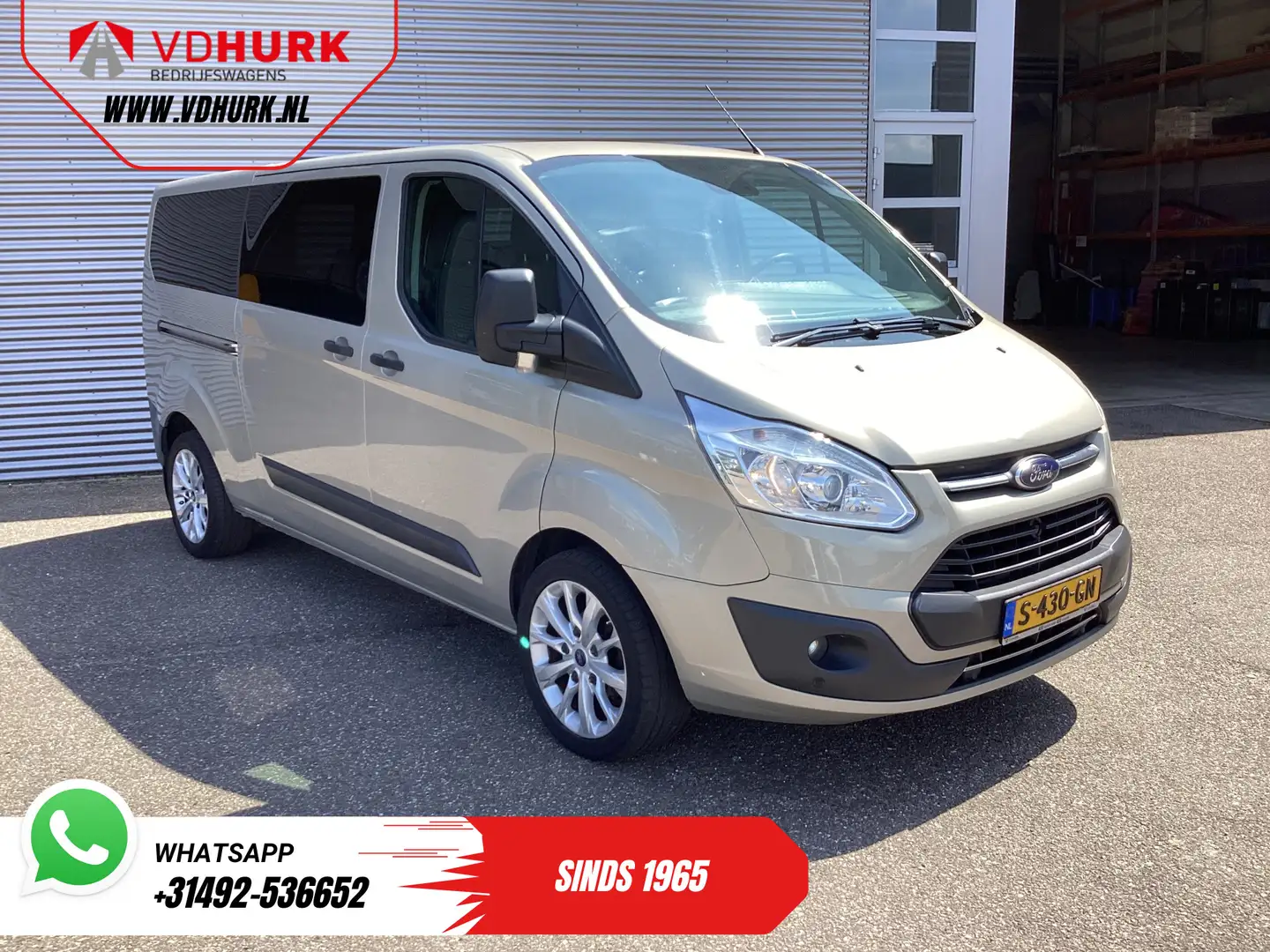 Ford Transit Custom Tourneo 2.0 TDCI 130 pk L2 EXPORT ONLY EUR6 9 Pers Grau - 1