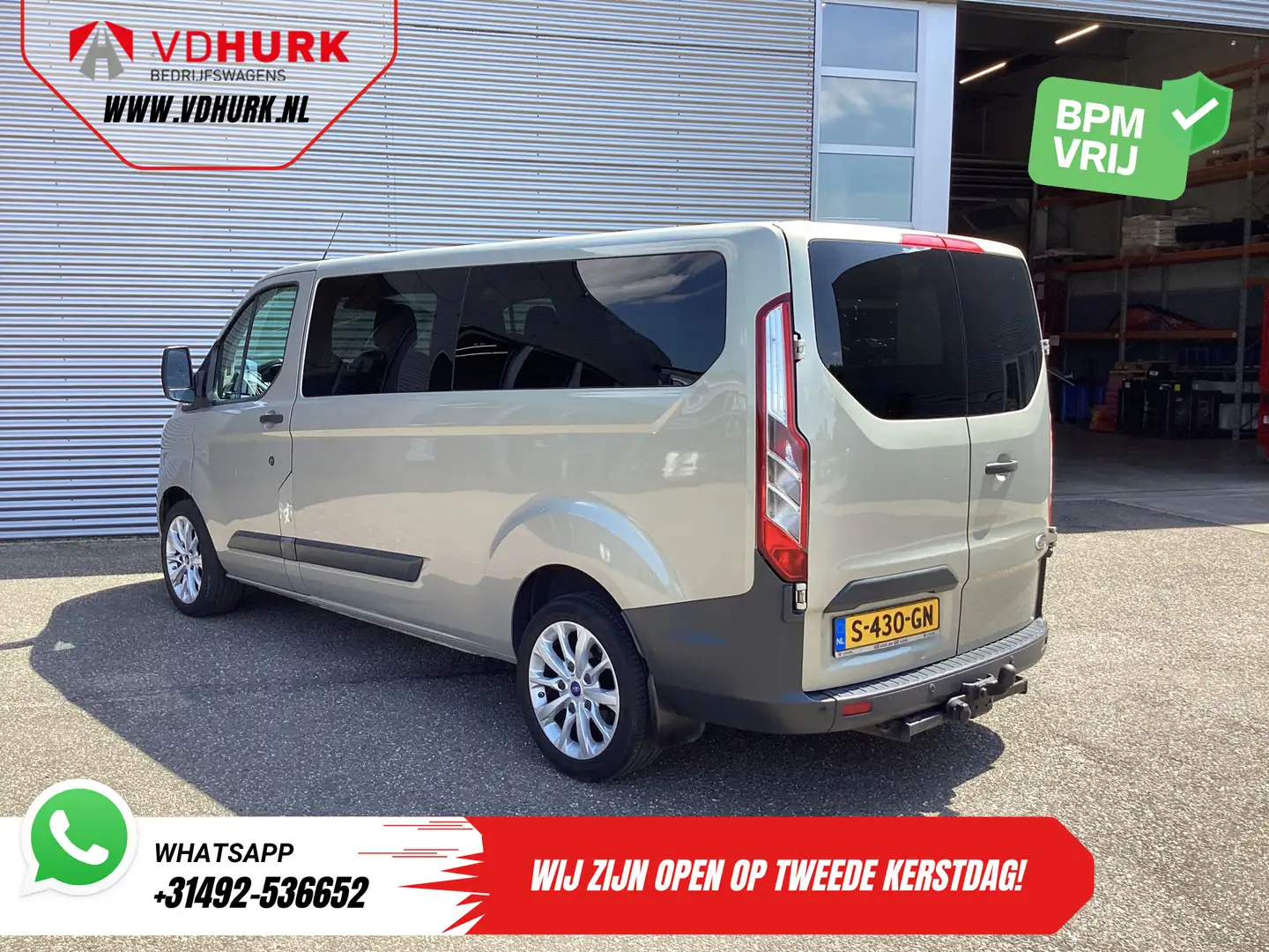 Ford Transit Custom Tourneo 2.0 TDCI 130 pk L2 EXPORT EUR6 9 Pers/ 9P/ Gris - 2