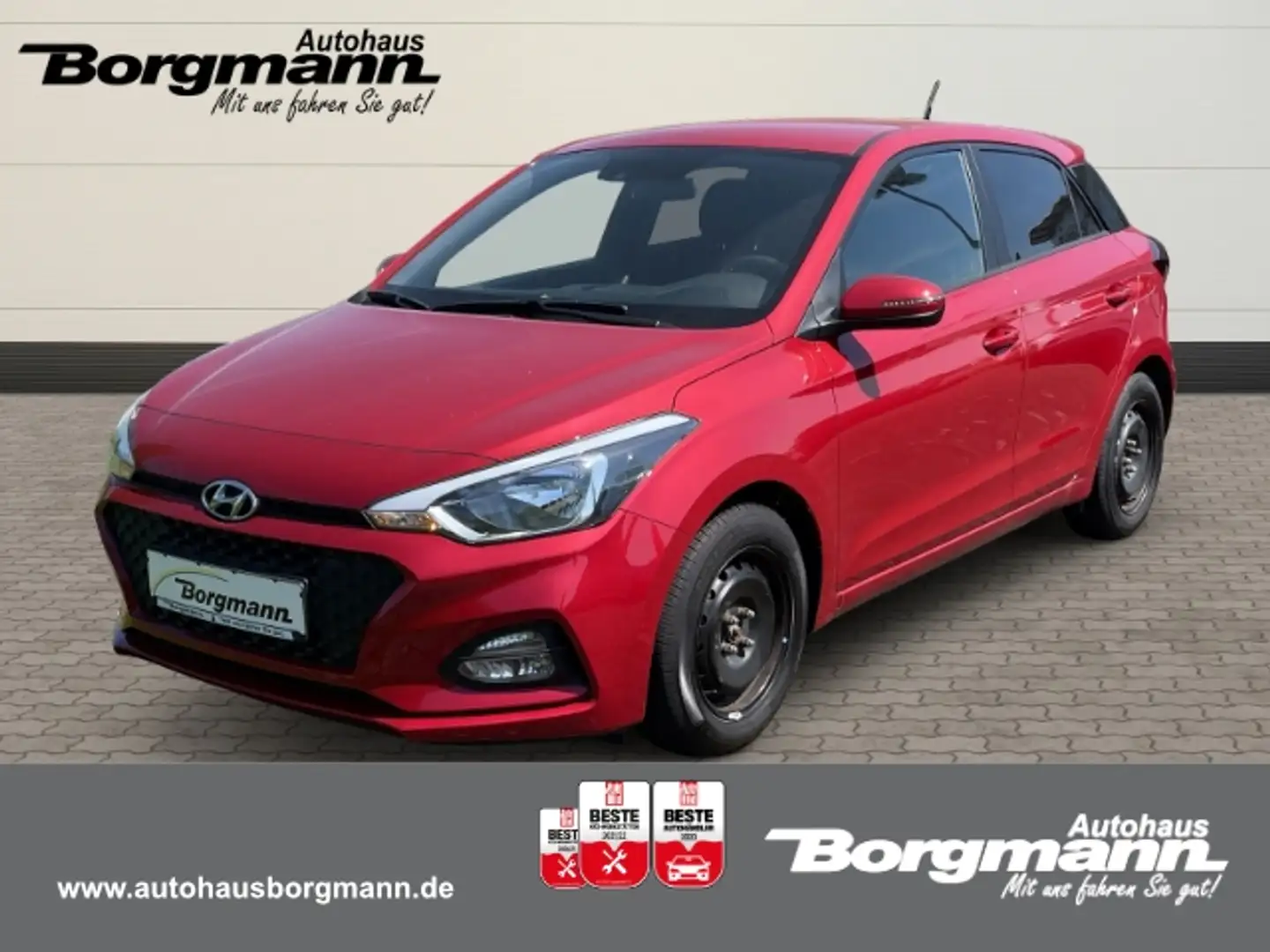 Hyundai i20 blue Trend 1.2 Bluetooth - - Tempomat Rot - 1
