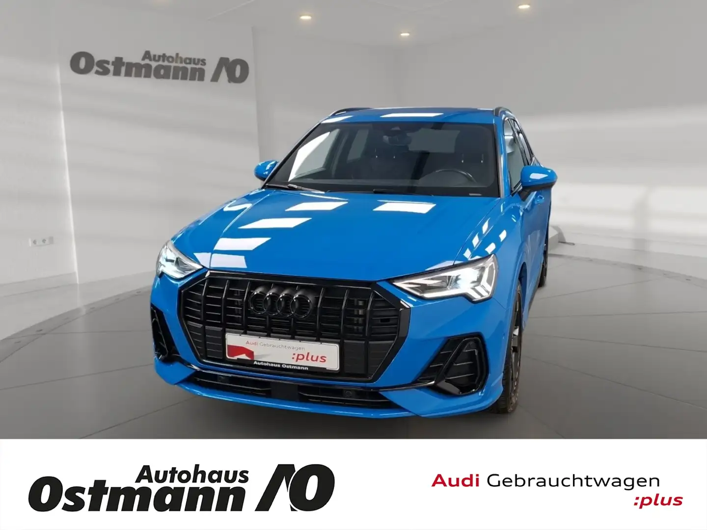 Audi Q3 35 2.0 TDI S-Line 2xKlima AHK Akustikglas LED Blau - 1