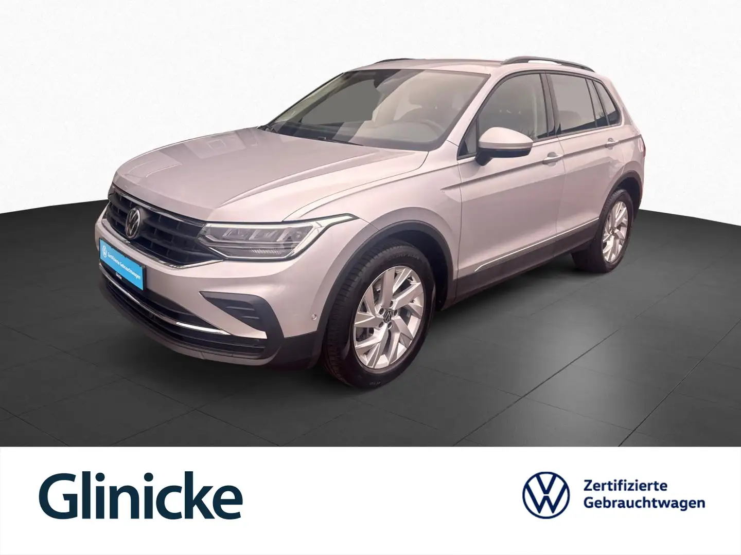 Volkswagen Tiguan 2.0 TDI Life 4Motion Navi AHK LED Sitzh. Silber - 1