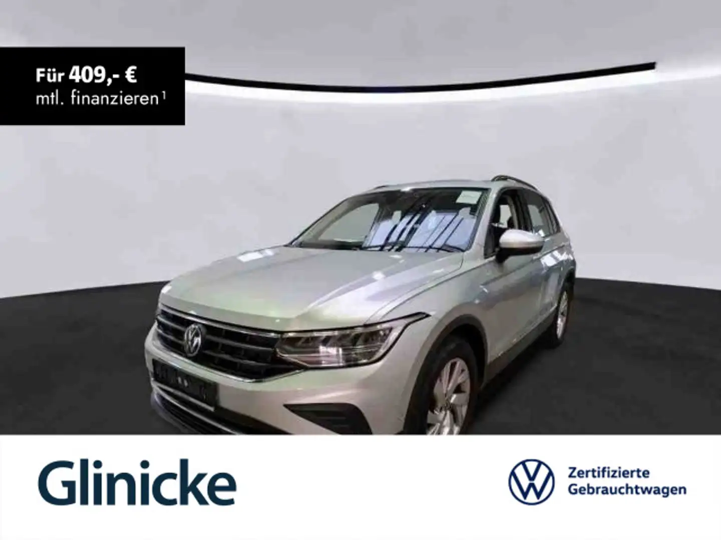 Volkswagen Tiguan 2.0 TDI Life 4Motion Navi AHK LED Sitzh. Silber - 1