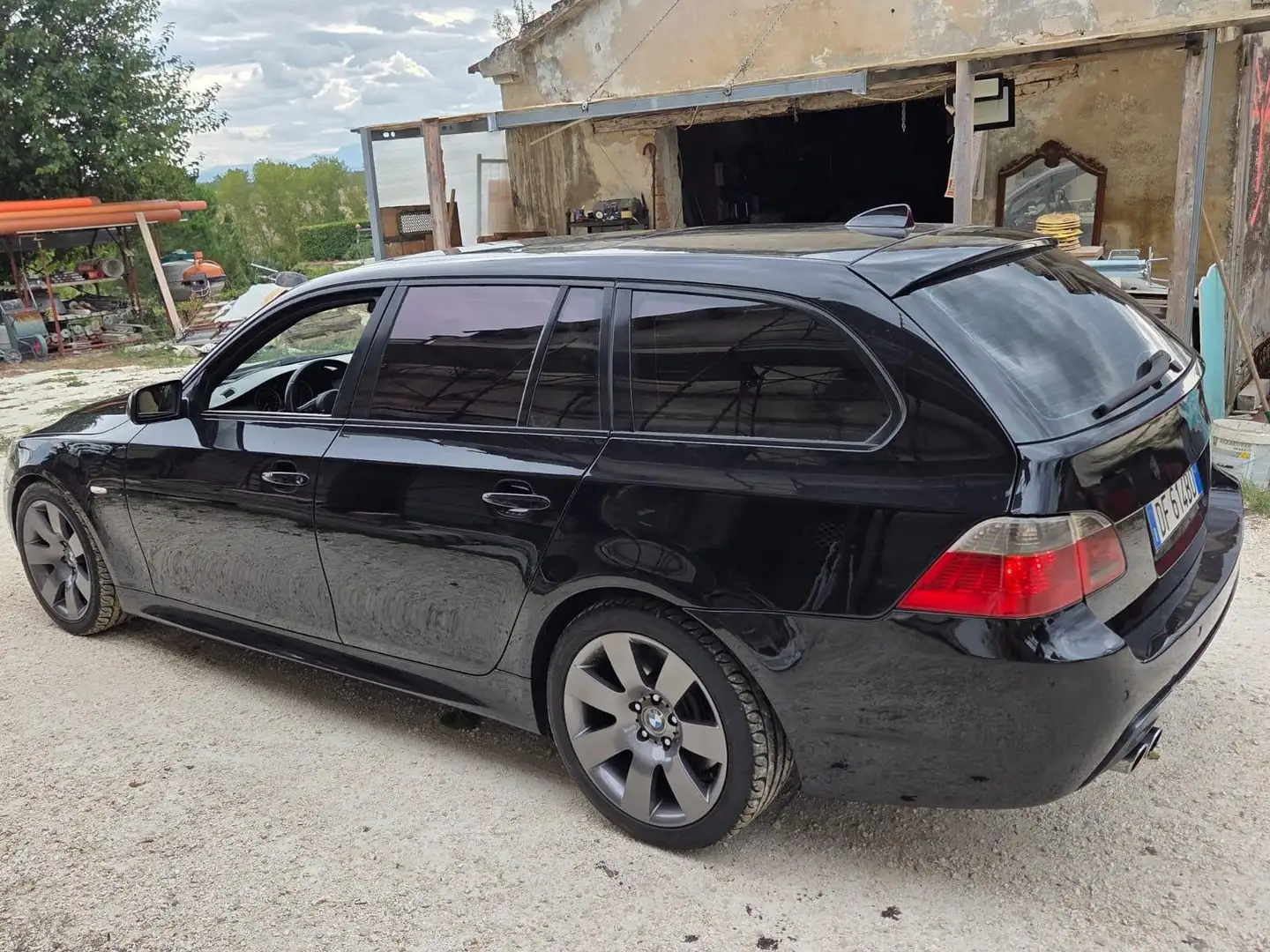 BMW 535 Serie 5 E61 2003 Touring 535d Touring Msport Nero - 2