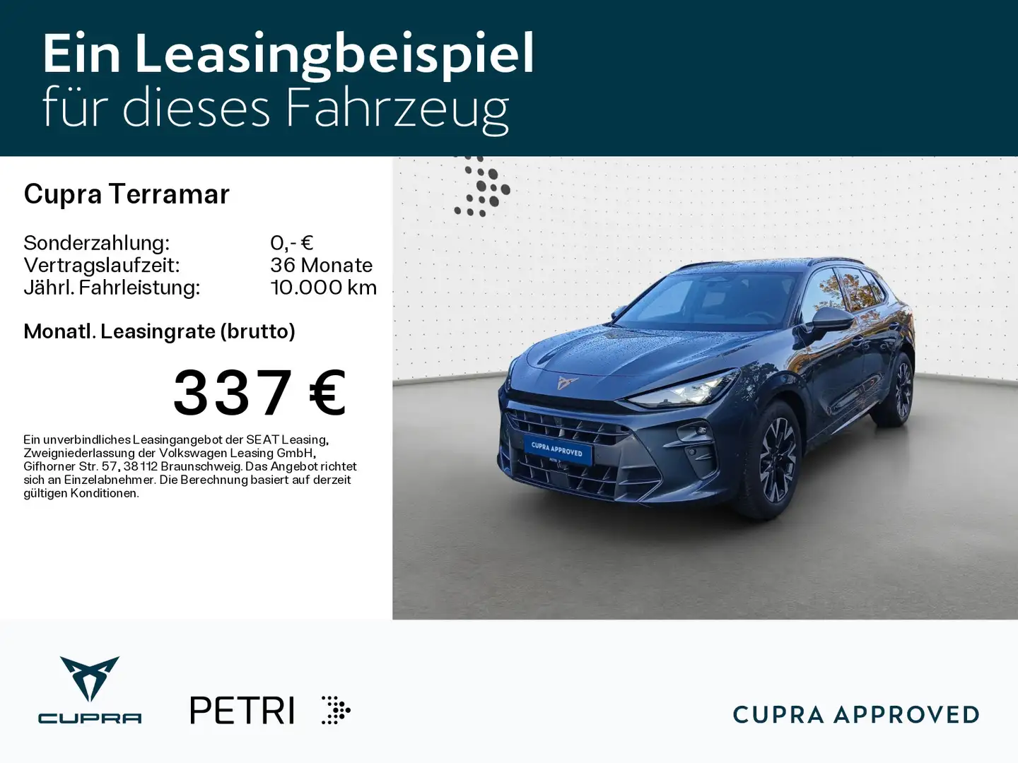 CUPRA Terramar 1.5 eTSI DSG*NAVI*KAM*HUD*Keyless*ACC*1 Grau - 2