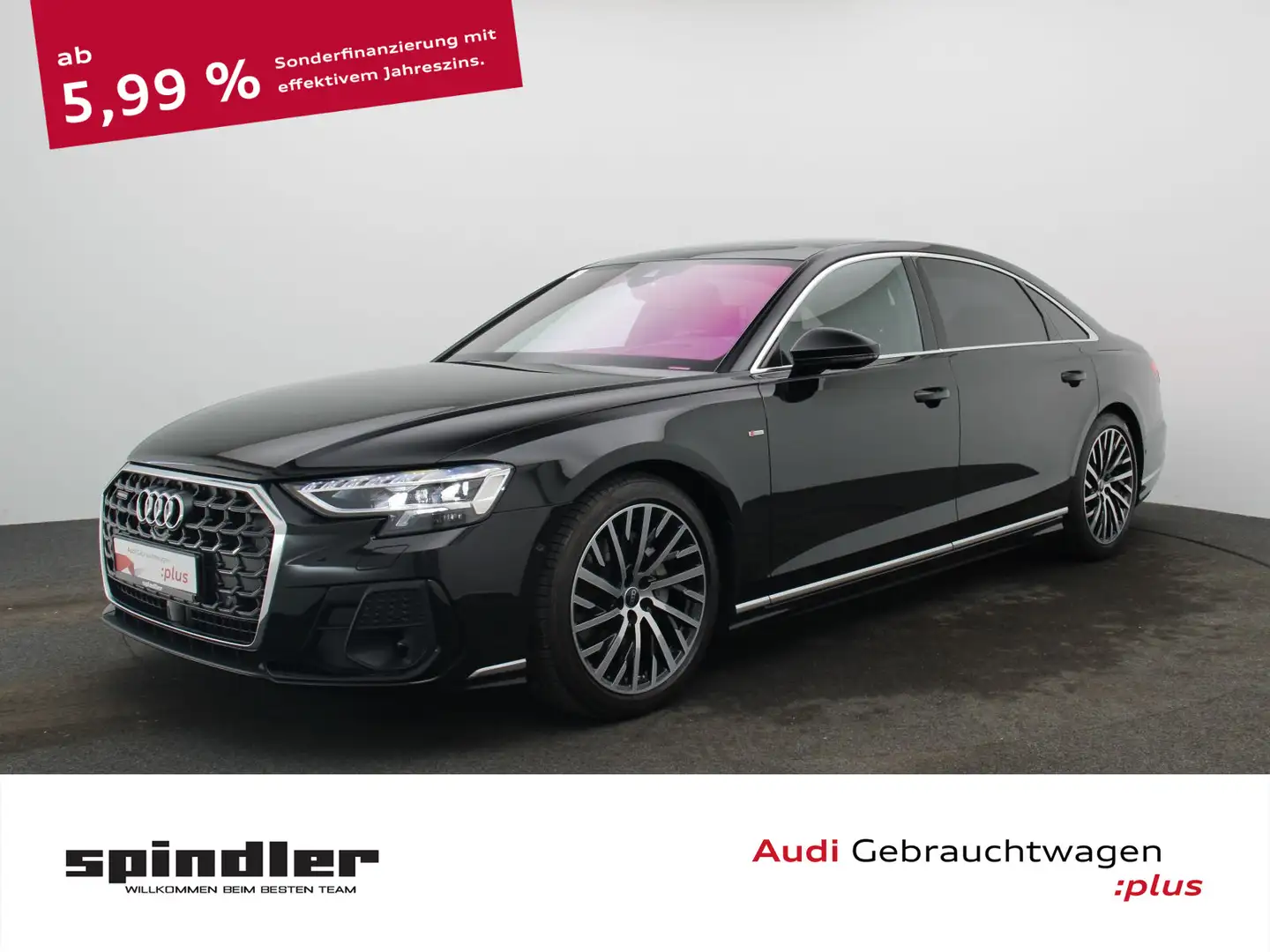 Audi A8 lang 50 TDI quattro / Pano, OLED, Air, B&O Noir - 1
