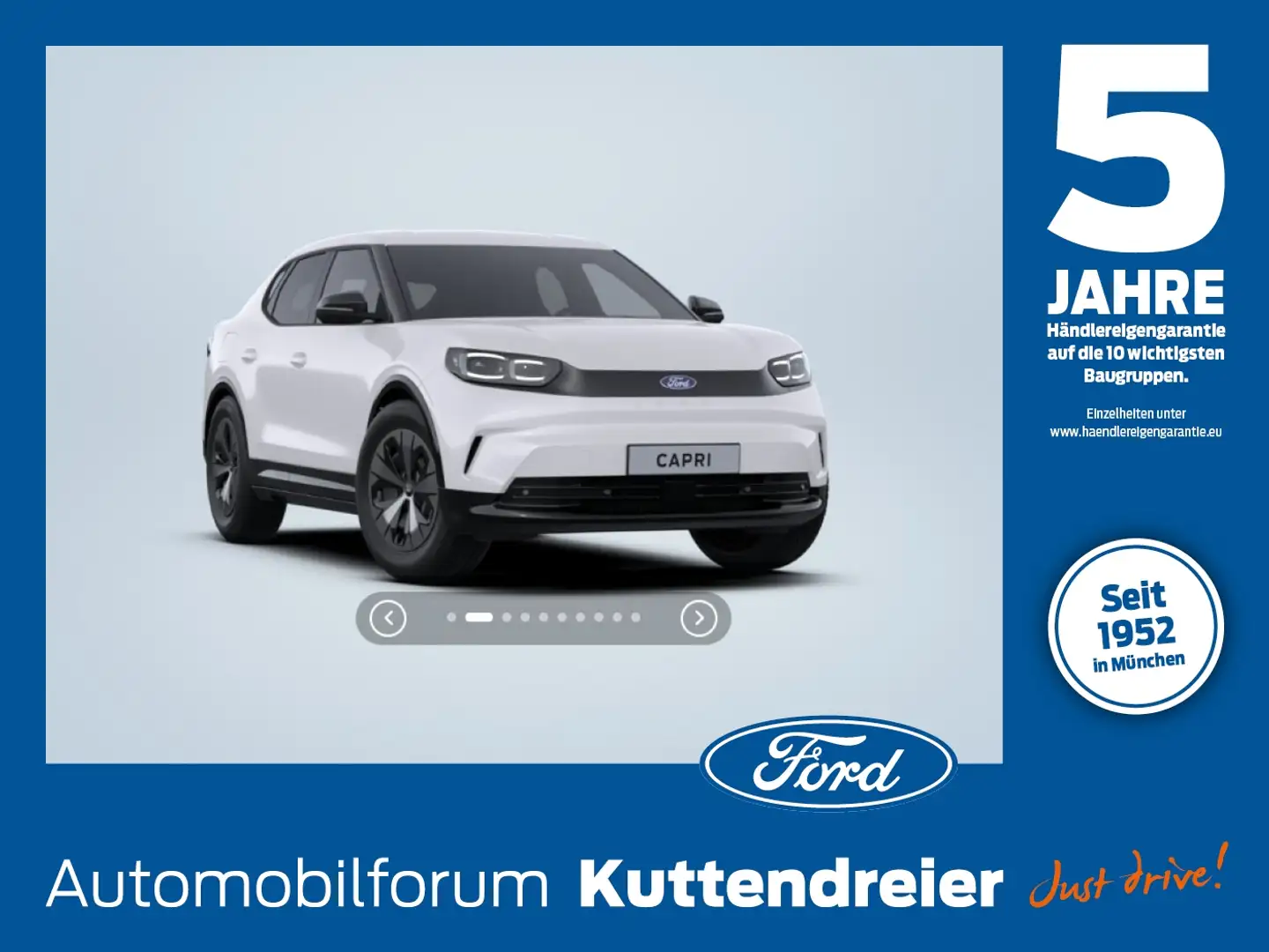 Ford Capri 210kW RWD Extended Range NAV*360°*IACC*LED Weiß - 1