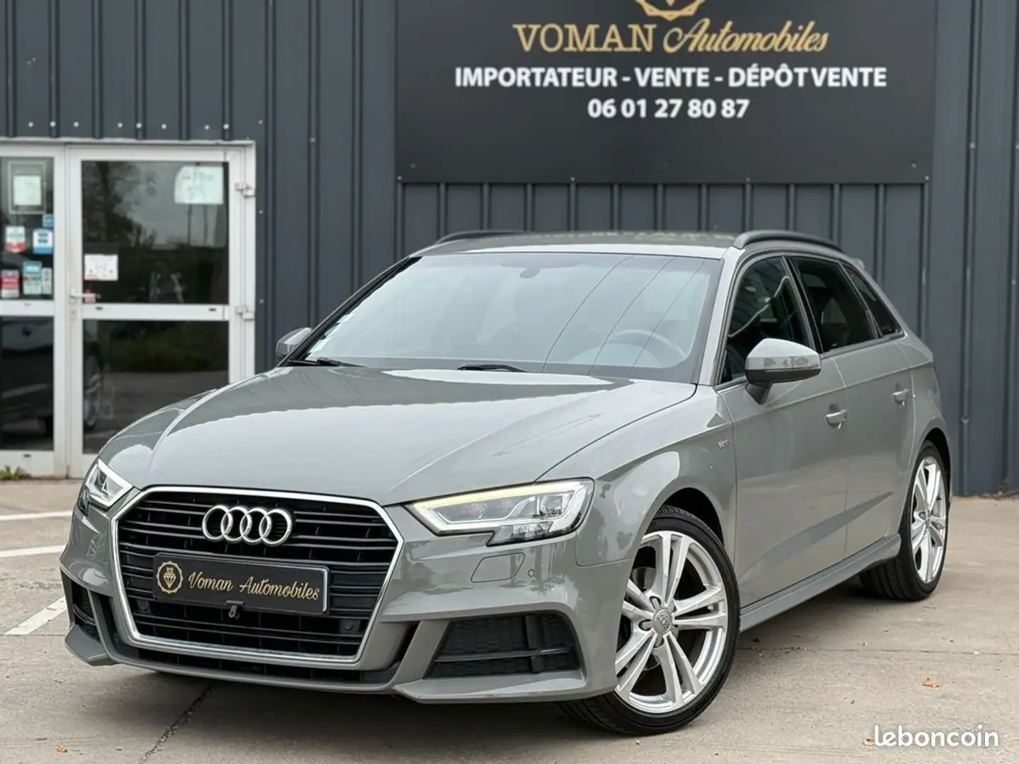 Audi A3 S-line 35 TFSI -150ch Gris Nardo Garantie 12 mois Grau - 1